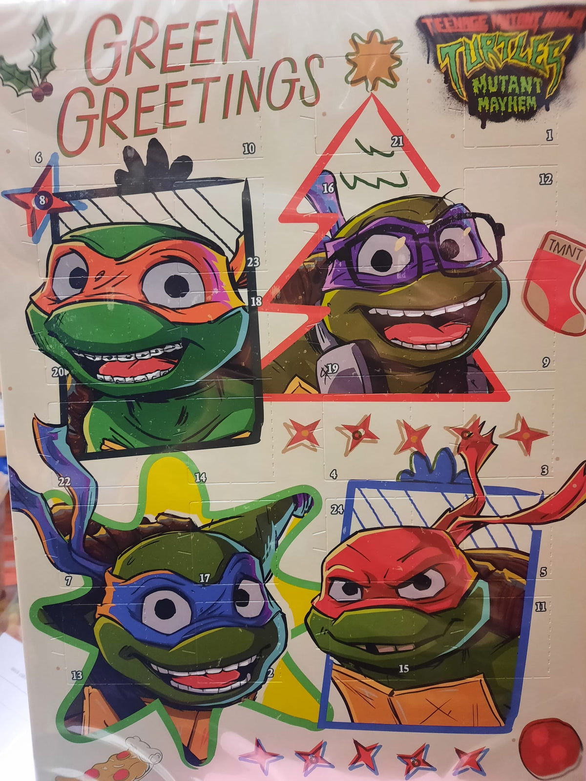 Calendrier de l'avant Tortues Ninja