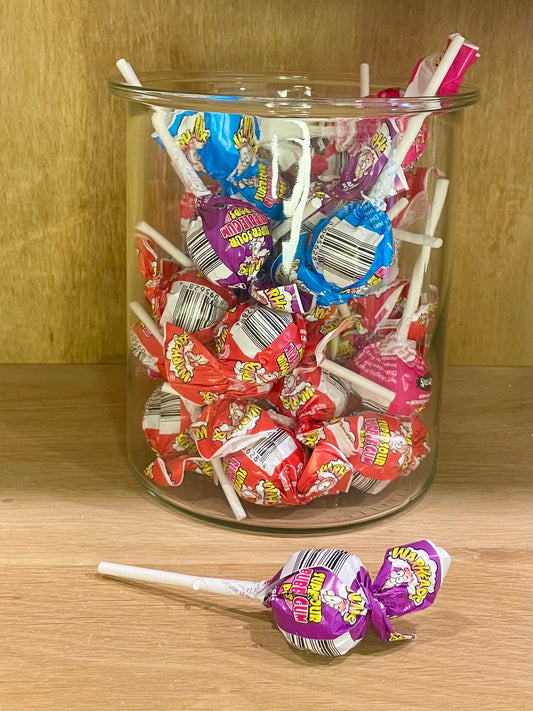 Sucette Warheads Raisin Flavour ( Sucette+Chewing-gum )