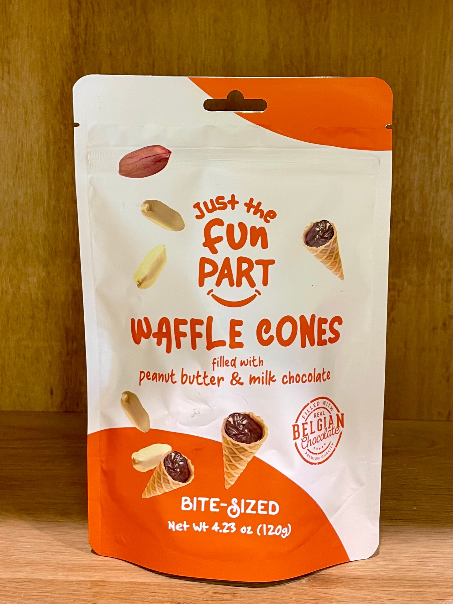 Waffle Cone Peanut Butter & Chocolat Au Lait