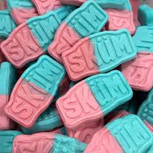 Bonbons suédois, chewing-gum