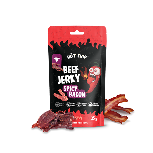 Beef jerky spicy bacon