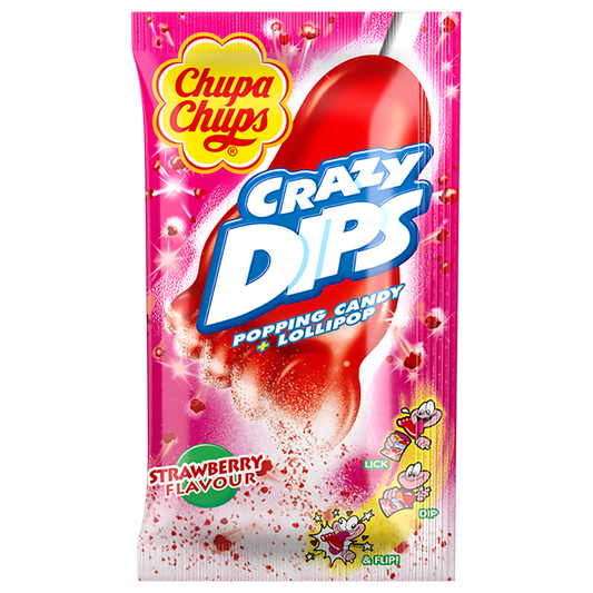 Crazy dips strawberry chupa chups